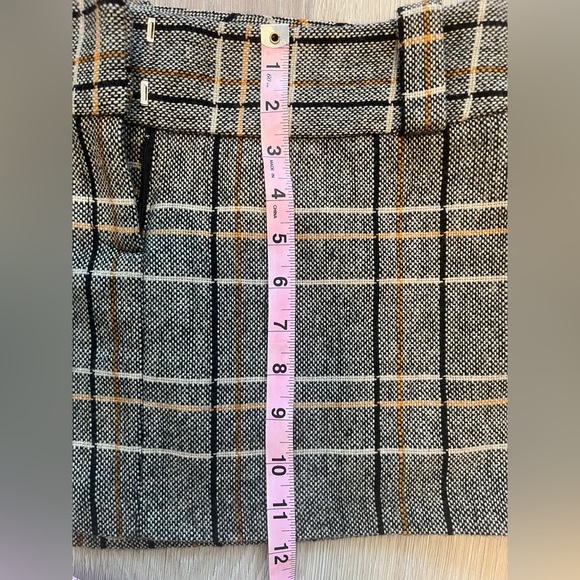 Charlotte Russe Tartan Wool Blend Mini Sz 11 - Picture 6 of 8